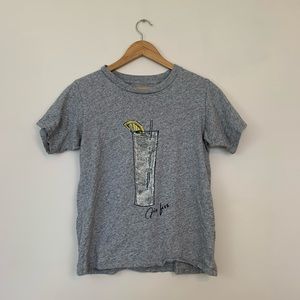 J Crew Gin Fizz Sequin Graphic Tee